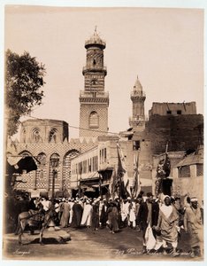 Festa nelle strade del Cairo - fotografia dei fratelli Zangali, fine XIX secolo da Brothers Zangaki
