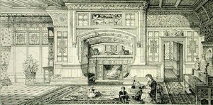 Camino della sala da pranzo, da 