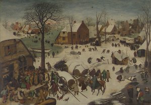 Il censimento a Betlemme, 1566 da Bruegel