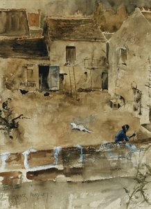 Un cortile a Grez-Sur-Loing da Bruno Andreas Liljefors