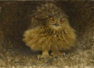 Un gufo reale, 1905 da Bruno Andreas Liljefors