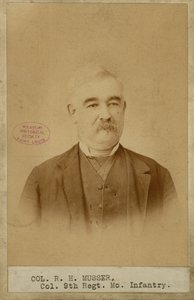 Richard H. Musser, colonnello, 9° Fanteria del Missouri (Confederato) da Brunswick J. Sharer