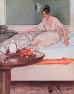Un regalo mattutino (litografia a colori) da Brynolf Wennerberg