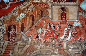 Scene della vita di un Bodhisattva, 1776 da Burmese School