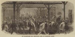 La sala della Marsigliese, Belleville, Parigi, durante l