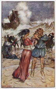 Illustrazione per The Cloister and The Hearth di Charles Reade da Byam (after) Shaw
