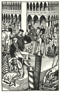 Illustrazione per The Cloister and The Hearth di Charles Reade (litografia) da Byam (after) Shaw