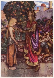 "Il re la richiamò, e a lei diede la sua catena" da Byam (after) Shaw