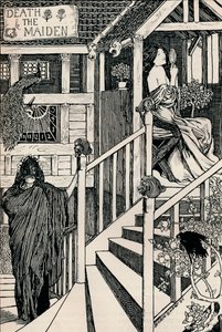 La morte e la fanciulla, 1895 da Byam Shaw