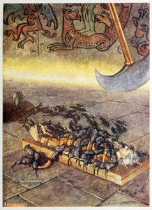 Mi assalirono in cumuli sempre più numerosi, da Selected Tales of Mystery, pub. 1909 da Byam Shaw