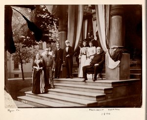 Presidente Benjamin Harrison e gruppo, 1890 (stampa al gelatino d