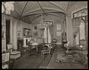 Il salotto della tenuta di Helen Gould (ex residenza di Jay Gould) a Tarrytown, New York