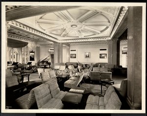La lounge, vista verso est all