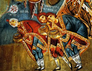 Adorazione dei Magi (XII secolo), Karanlik Kilise (Chiesa Oscura) (XII-XIII secolo), Goreme (Lista del Patrimonio Mondiale dell
