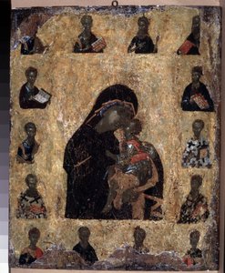 La Vergine della tenerezza con i santi da Byzantine