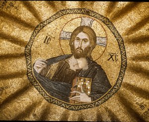Cristo pantocratore (o Cristo in gloria) (Mosaico) da Byzantine