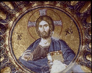 Cristo pantocratore (o Cristo in gloria) (Mosaico, V-XIV secolo) da Byzantine