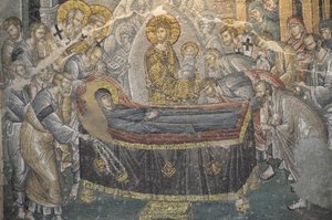 Affresco San Salvatore nella chiesa di Chora (Kariye Camii), Istanbul, Turchia da Byzantine