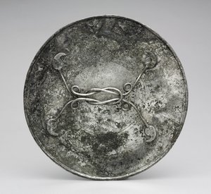 Specchio con manico a forma di nodo di Eracle, c.280-400