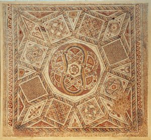 Pavimento a mosaico del monastero bizantino della fortezza di Deir Qala, VI secolo d.C. (mosaico)