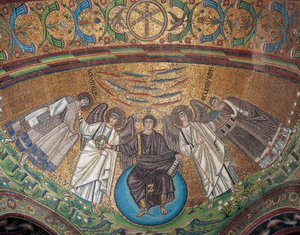 Italia, Emilia-Romagna, Ravenna, Basilica di San Vitale, mosaico dell
