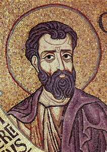 Il profeta Osea (VIII secolo a.C.). Opera di un maestro bizantino, mosaico, dettaglio della decorazione della basilica di San Marco a Venezia (Italia) da Byzantine School