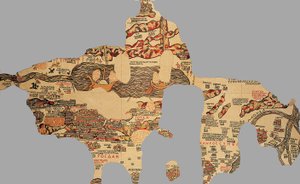 Mappa, Madaba, Giordania da Byzantine School