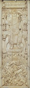 Pannello dal Dittico del Console Areobindo, Costantinopoli, 506 d.C. da Byzantine School