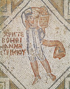 Dettaglio del pavimento di un muratore da Byzantine School
