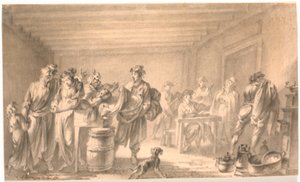 Una scena di sfratto da C.A. Lorentzen