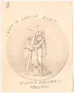 Medaglione con figura femminile allegorica da C.A. Lorentzen
