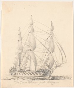 Nave a tre ponti - primo rango - da C.A. Lorentzen