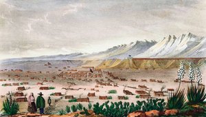 Santa Fe, Nuovo Messico, circa 1848 da C.B. Graham
