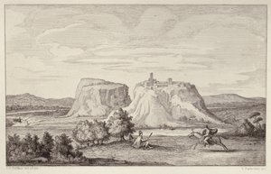 Veduta Immaginaria della Roma Antica, inciso da B.Barloccini, 1849 da C.C Perkins