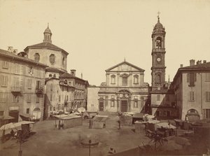 Vedute di Milano: Piazzo Santo Stefano da C.D. Wagner