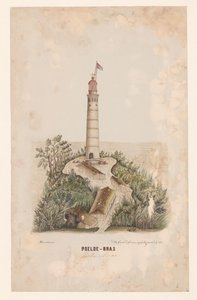 Il nuovo faro di Poeloe-Bras, Sumatra da C.D. Wulf (signed by artist)