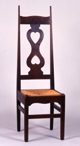 Sedia progettata da C.F.A. Voysey, probabilmente realizzata da C.H.B. Quennell