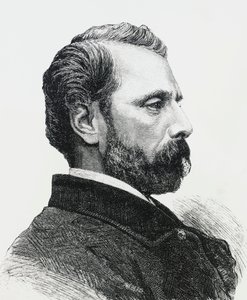 Ritratto di Agostino Bertani (1812-1886) nel 1860, medico e patriota italiano, incisione da J.B. and Brown J. Rowbotham
