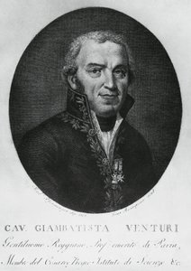 Ritratto di Giovanni Battista Venturi (1746-1822), fisico, diplomatico e storico della scienza italiano, scopritore dell