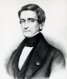 Ritratto di Pellegrino Rossi (1787-1848), giurista italiano, litografia da J.B. and Brown J. Rowbotham