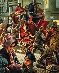Una carrozza postale trainata da cavalli da C.L. Doughty