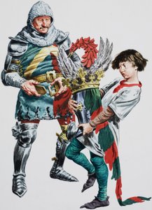 Un cavaliere che indossa l