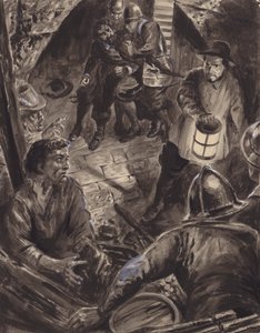 Arresto di Guy Fawkes e dei suoi cospiratori (gouache su carta) da C.L. Doughty