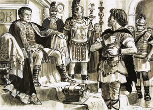 Caractacus affronta l