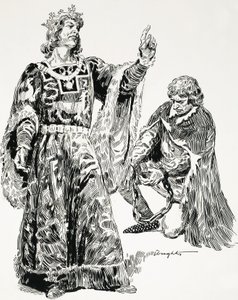 Edoardo III sequestrò Ruggero Mortimer e lo portò a Londra in catene. da C.L. Doughty