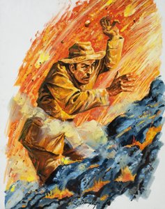 Nella fornace ardente (guazzo su carta) da C.L. Doughty