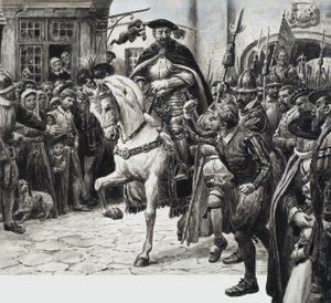 John Dudley, duca di Northumberland (gouache su carta) da C.L. Doughty