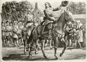 John Hampden (litografia a colori) da C.L. Doughty