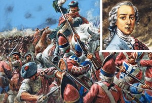 La battaglia di Culloden (gouache su carta) da C.L. Doughty