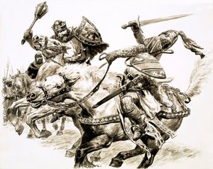 Il re senza regno, Roberto il Bruto (gouache su carta)